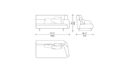 DIVANO ARES WB1811D